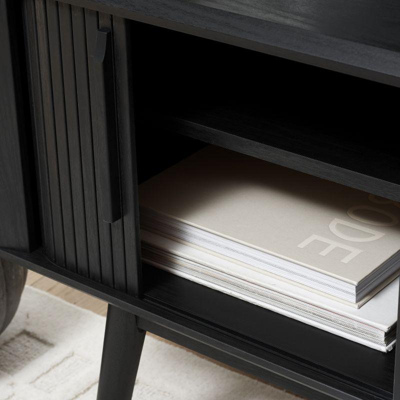 Aphra 2 Door 2 Shelf Media Stand - MED9624 - Black - Safavieh