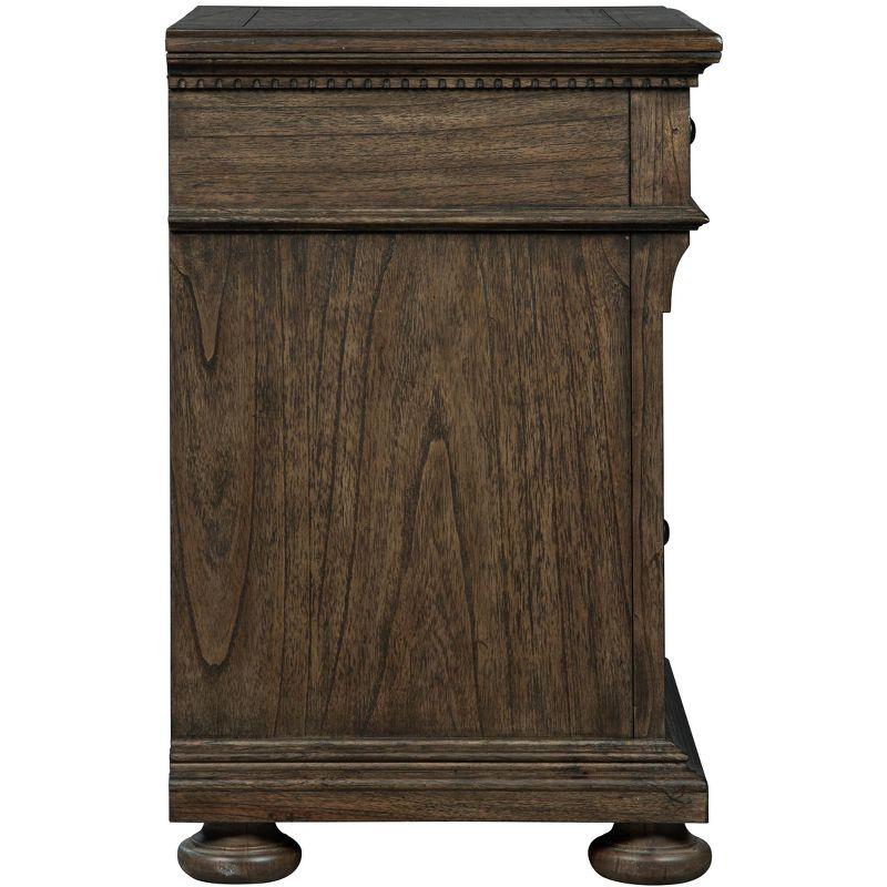 Traditional Brown 2-Drawer Legal Size File Cabinet