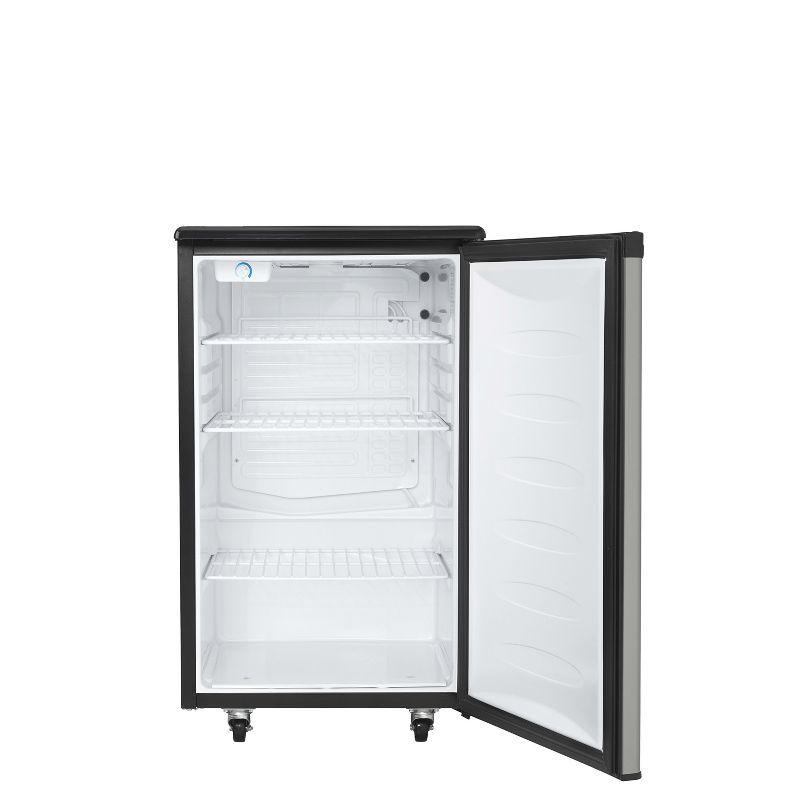 Danby Danby 5.4 Cubic Feet Silver Single Tap Half Barrel (Full Size) Freestanding Kegerator with Adjustable Temperature