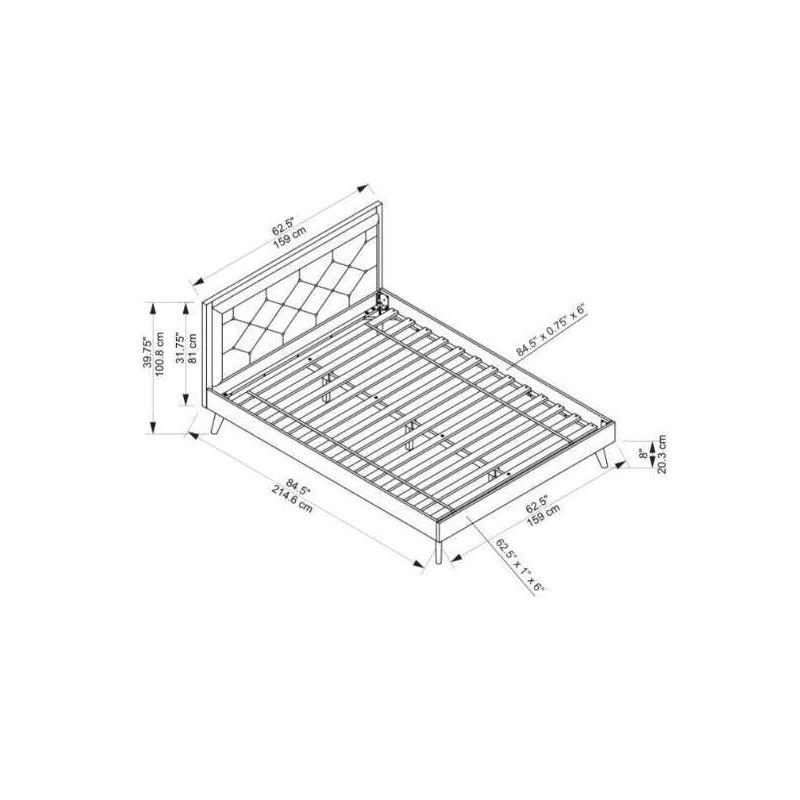 Rayford Tufted Low Profile Platform Bed