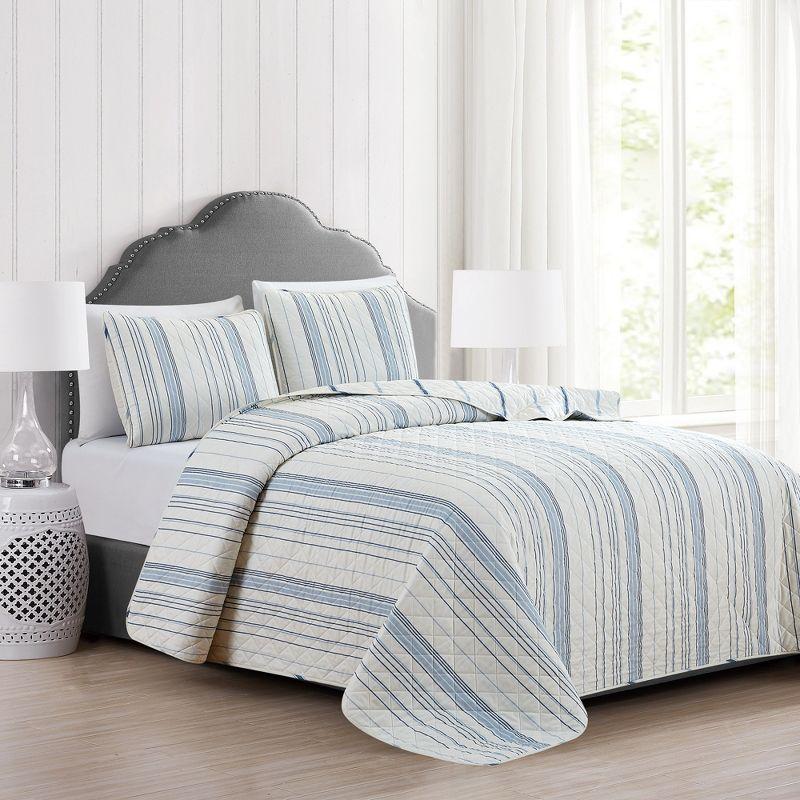 Market & Place Sofia No Striped Quilt Set