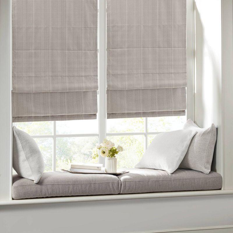 Galen Basketweave Cordless Room Darkening Roman Shade