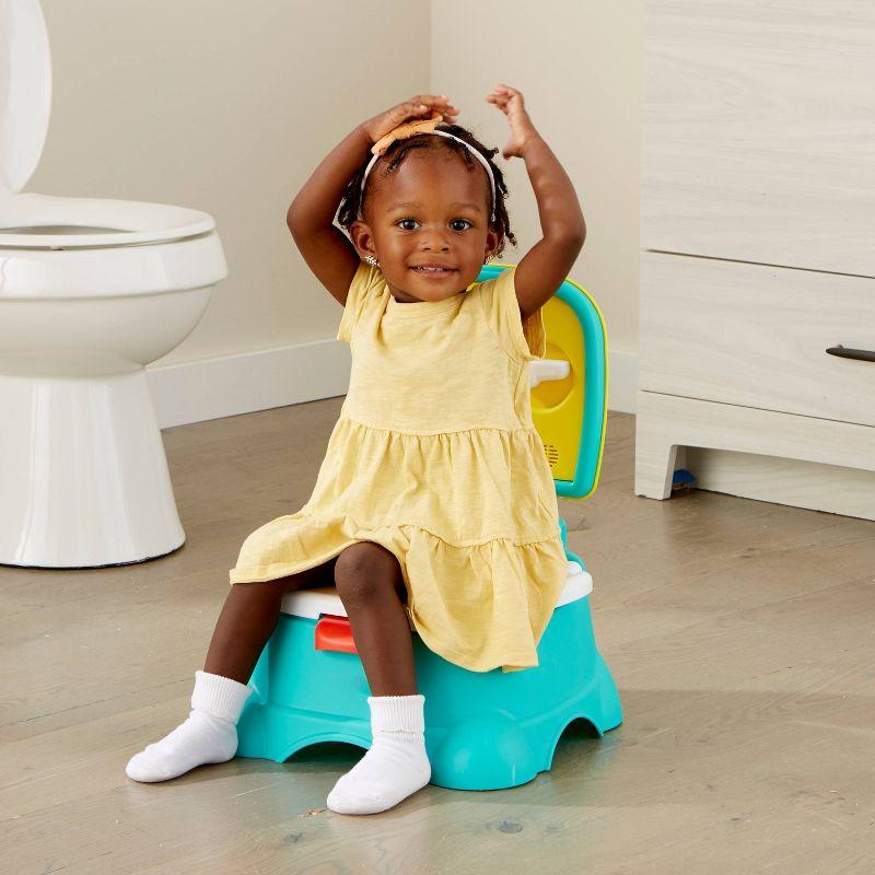Sesame Street 3-in-1 Potty Chair, Step Stool and Toilet Training Seat - Elmo Hooray!