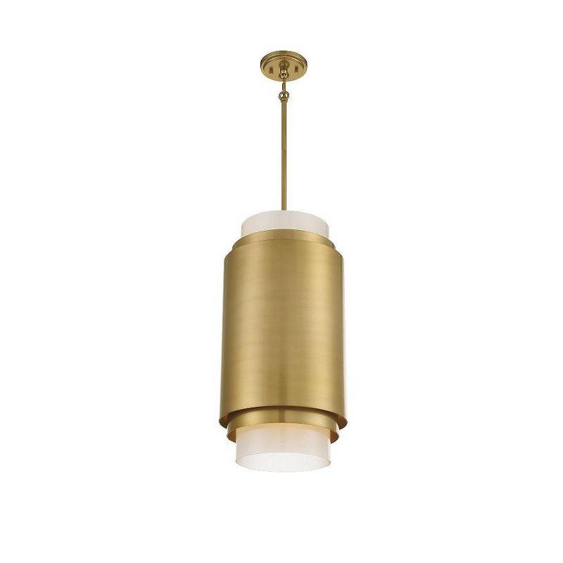 Savoy House Beacon 3 - Light Pendant in  Burnished Brass