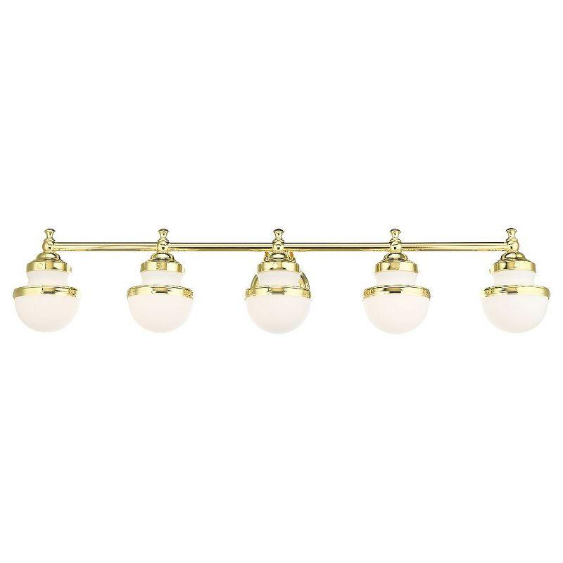 Livex Lighting Oldwick 5 - Light Vanity in  Polished Brass