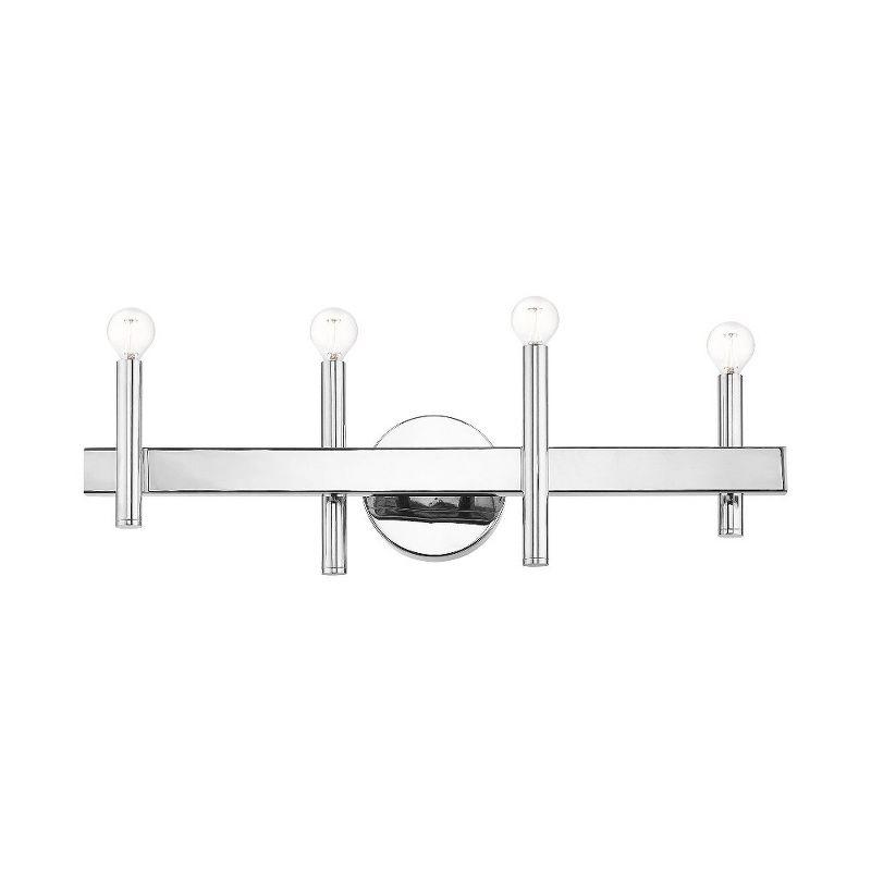 Livex Lighting Denmark 4 - Light Vanity in  Polished Chrome