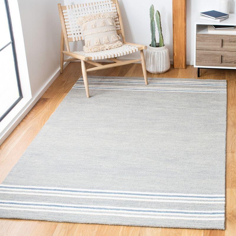 Metro MET603 Hand Tufted Indoor Area Rug - Grey/Blue - 4'x6' - Safavieh