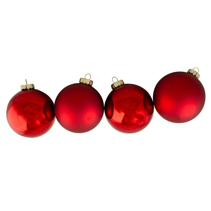 2-Finish Glass Christmas Ball Ornament