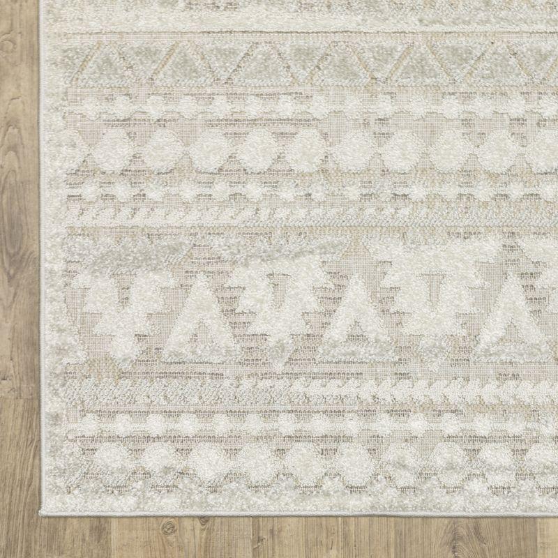 Oriental Weavers Tangier TAN01 Beige/ Ivory Indoor Area Rug - 6'7" x 9'6"