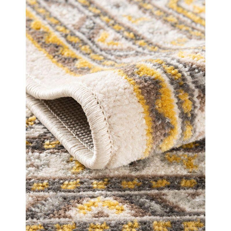 Unique Loom Williamsburg Collection Area Rug - Allover (2' 9" x 9' 10" Runner Beige/Gold)