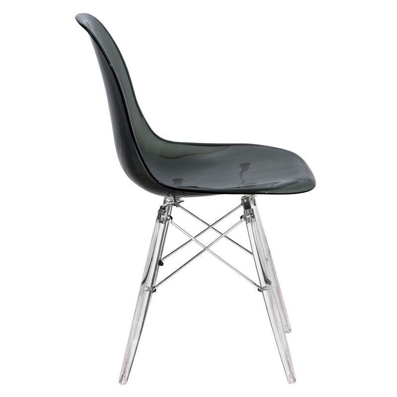 George Oliver Karen Modern Dining Side Chair with Acrylic Base (Set of 2)