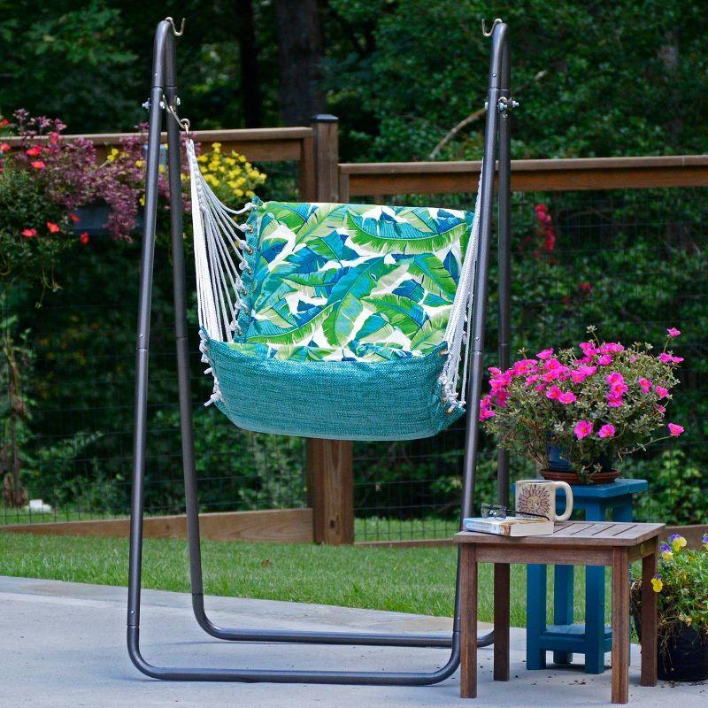 Soft Comfort Swing Chair & Stand - Green - Algoma