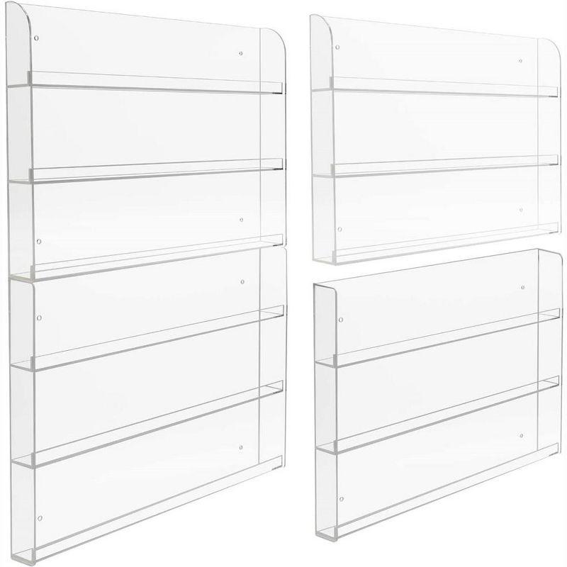 Sorbus Sorbus 6-Tier Acrylic Nail Polish Wall Rack Display