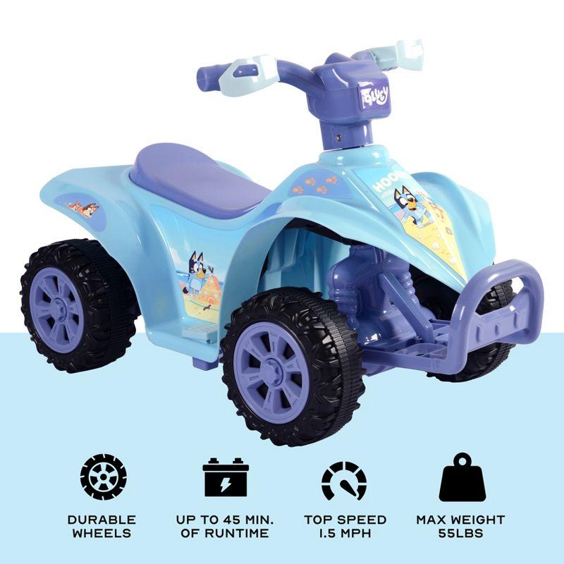 Bluey 6V Light Blue and Purple Kids Quad