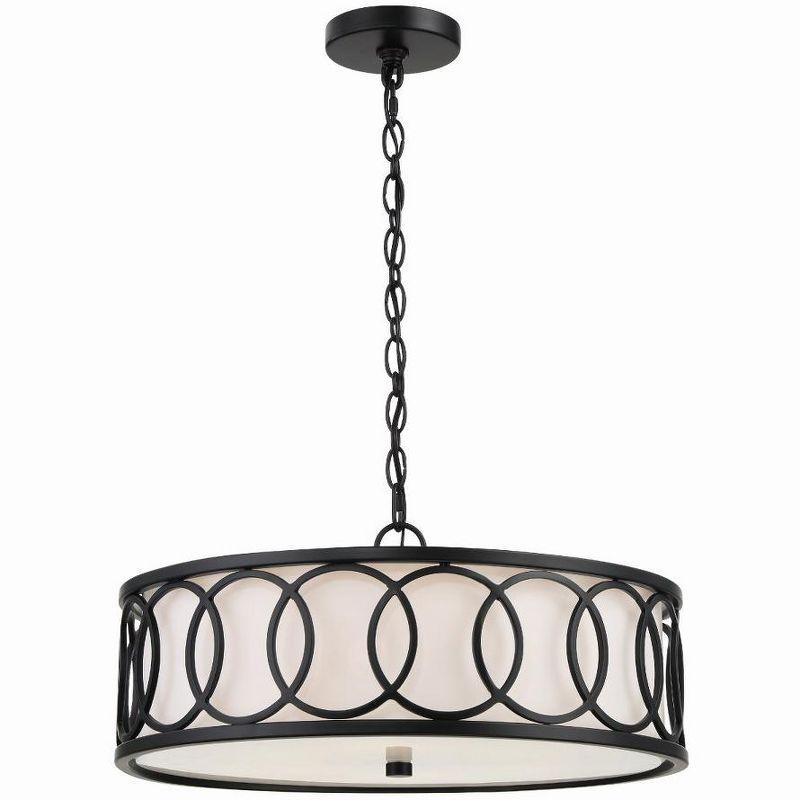 Crystorama Lighting Graham 6 - Light Chandelier in  Matte Black