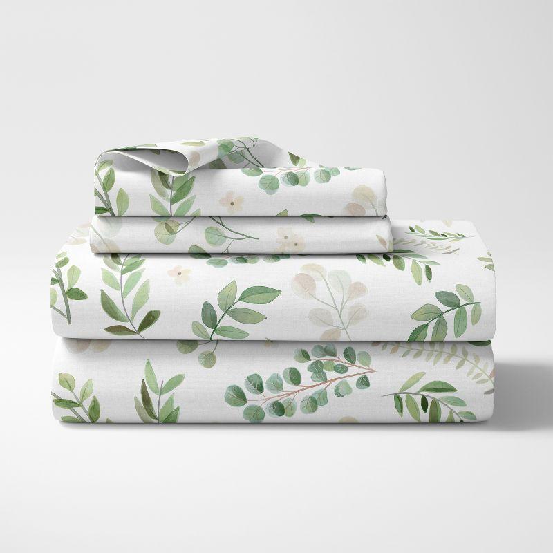 Botanical Leaf Floral Sheet Set