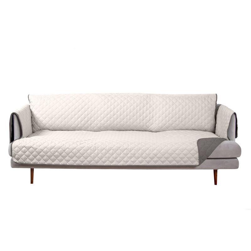 FurHaven Water Resistant Reversible Sofa Cover Furniture Protector
