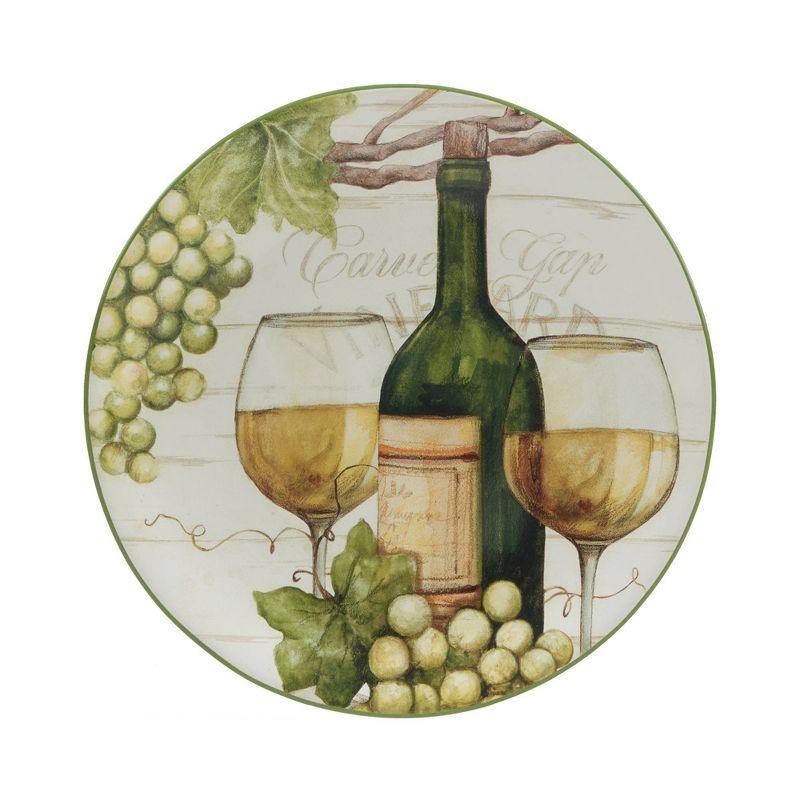 Meadow Brook Vineyard Ceramic Salad Plates Set of 4