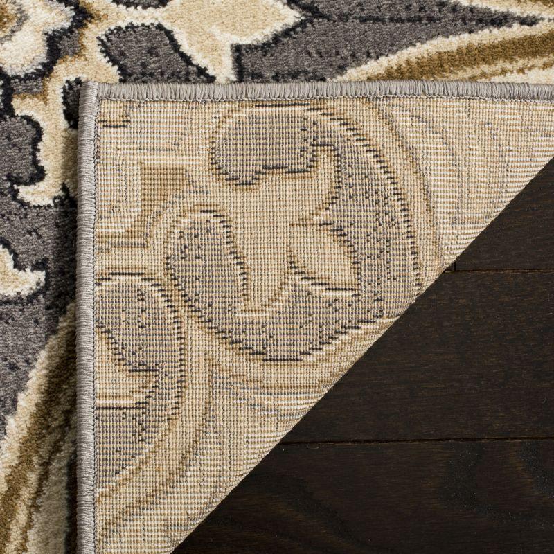 Lyndhurst LNH341 Power Loomed Area Rug - Light Grey/Beige - 8'x8' - Safavieh