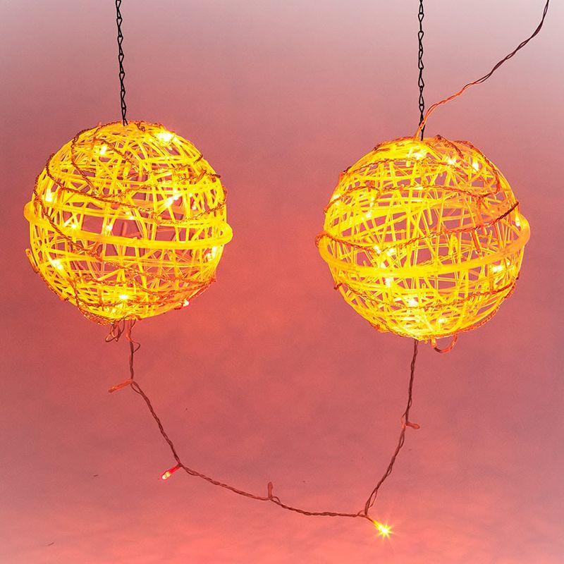 The Lakeside Collection Set of 2 Hanging Lanterns