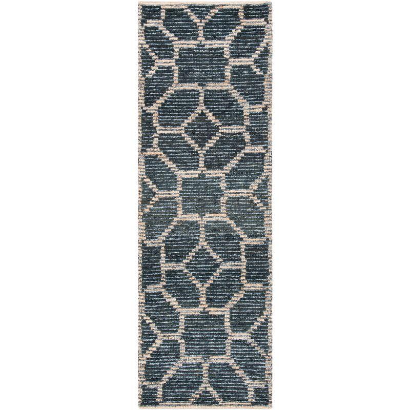 Natural Fiber NF218 Hand Woven Runner Rug - Beige/Charcoal - 2'3"x7' - Safavieh.