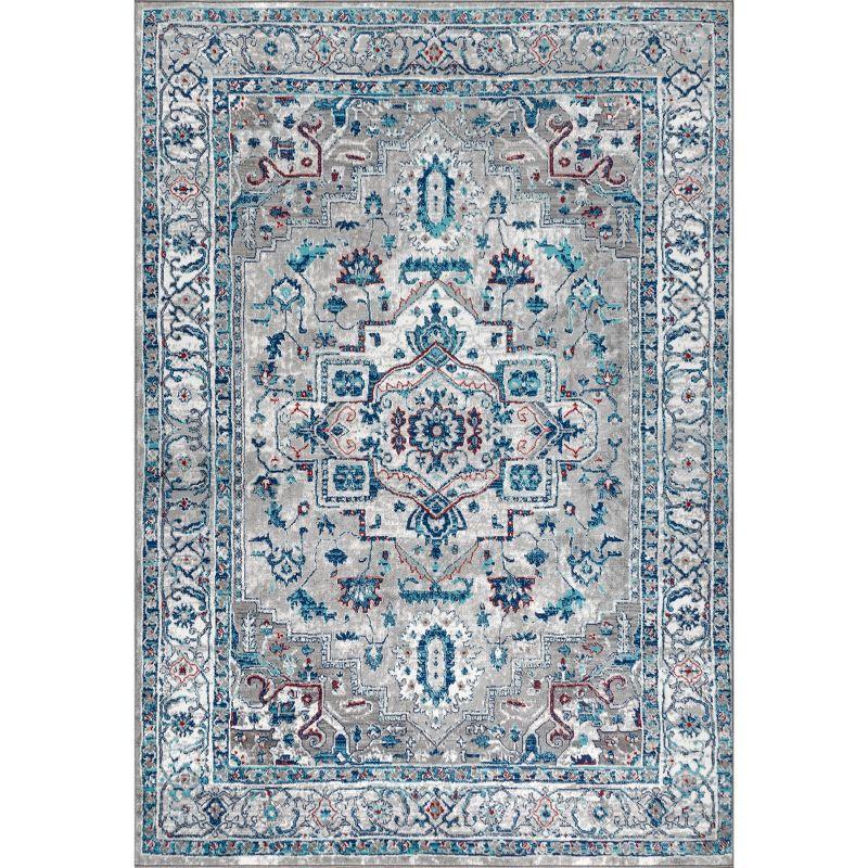 Modern Persian Vintage Medallion Runner Rug - JONATHAN Y