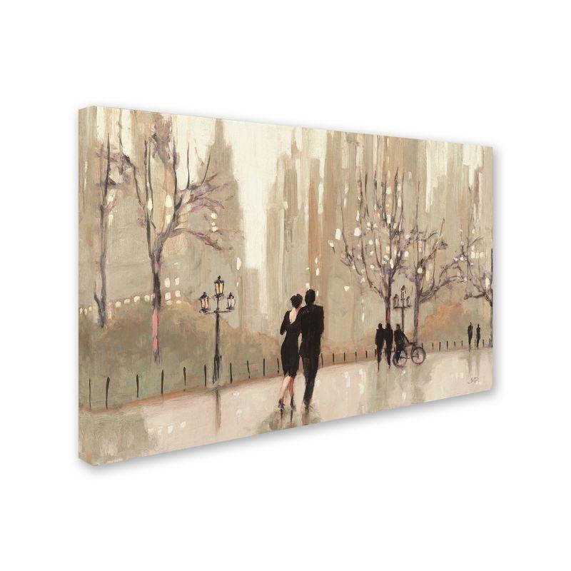 Evening Stroll in the Park Canvas Wall Art