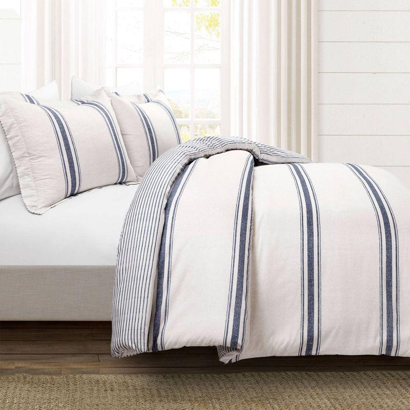 Standard Cotton 460 TC Reversible 3 Piece Duvet Cover Set