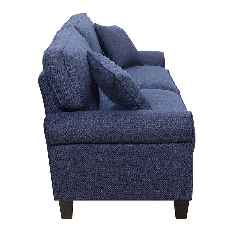 Serta Copenhagen 73" Rolled Arm Sofa, Easy Care Fabric, Soft Pillow Back, Pocket Coil Seat Cushions