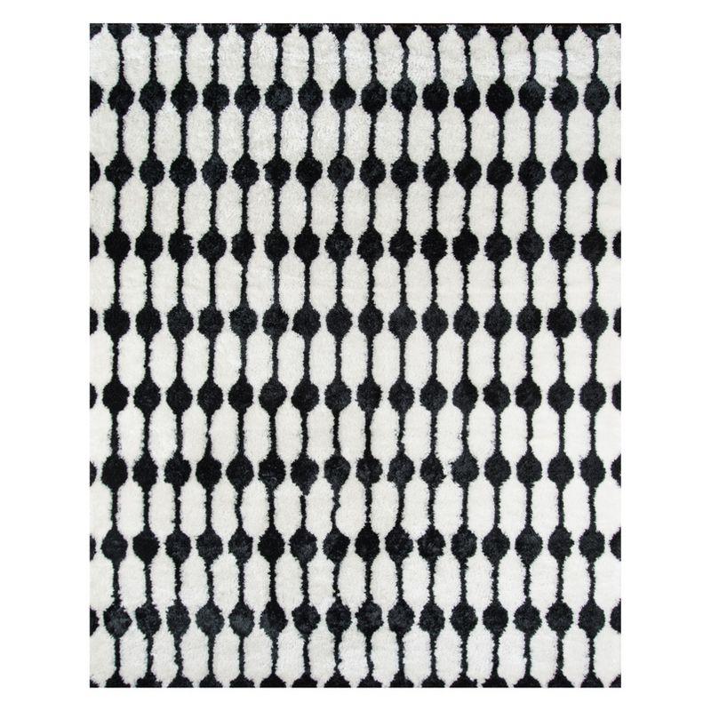 Novogratz Geometric Handmade Black/Ivory Area Rug