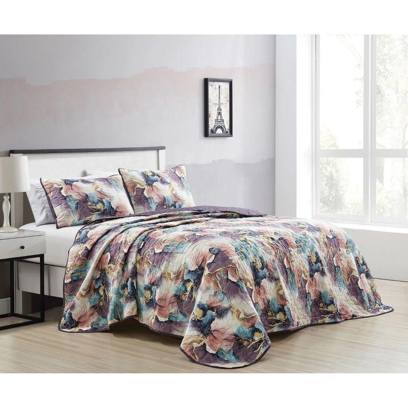 Floral Coverlet Set