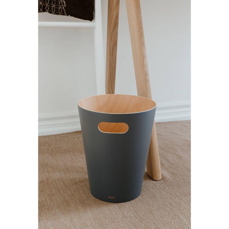 Umbra Woodrow Manufactured Wood Open Waste Basket - 2.25 Gallons