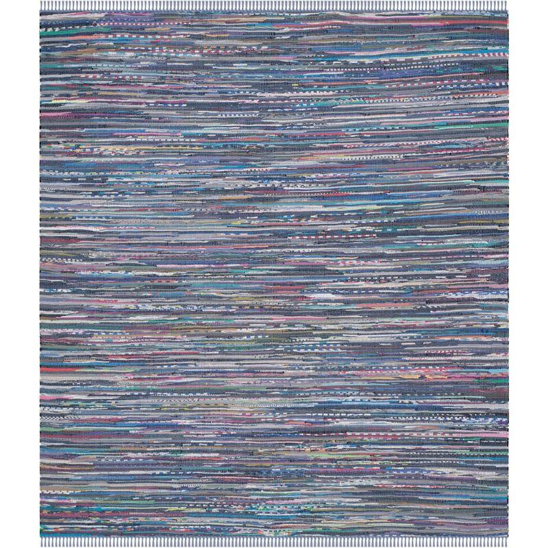 Rag Area Rug RAR121 Hand Woven Area Rug - Purple/Multi - 8'9"x11'9" - Safavieh.