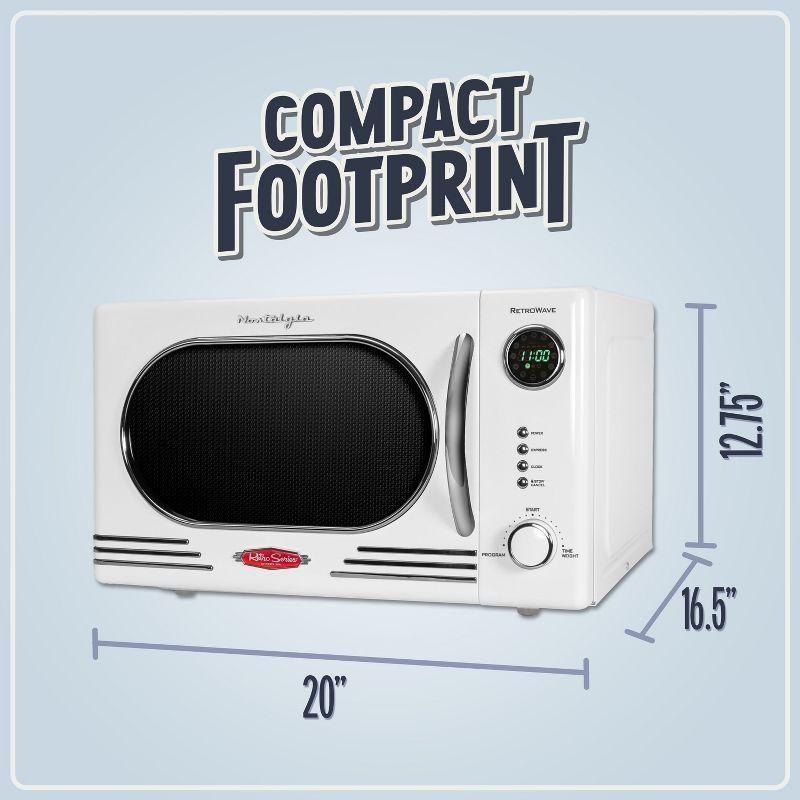 Retro Countertop Microwave 1.1 Cu Ft & 1000 Watt