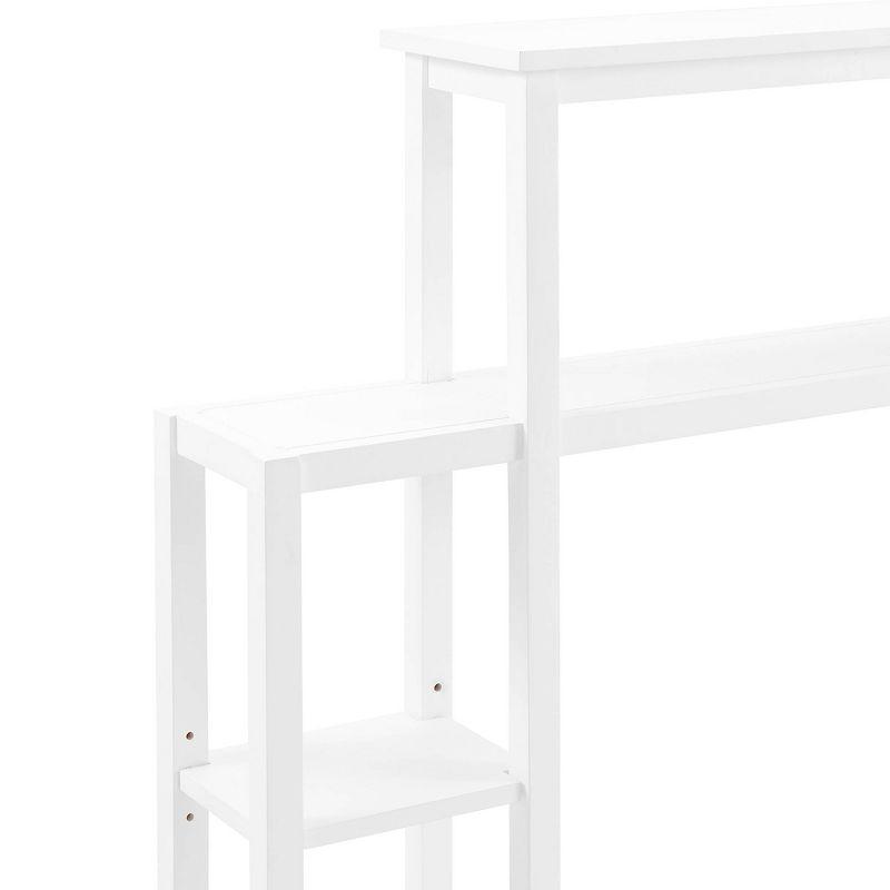 Dover Over the Toilet Organizer with Side Shelving White - Alaterre Furniture