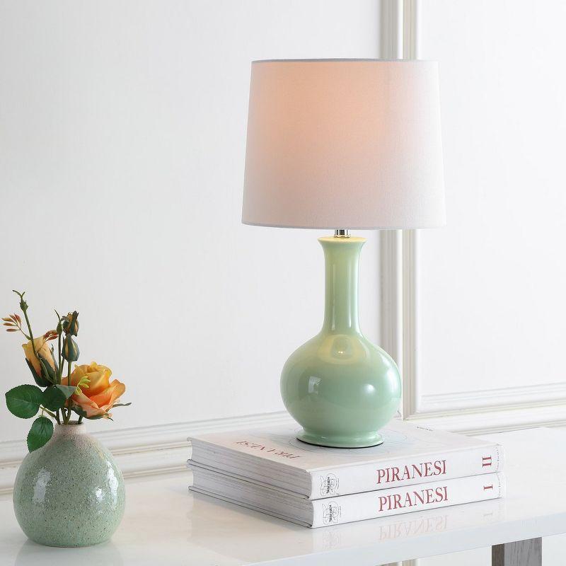 Minton Table Lamp - Light Green - Safavieh.