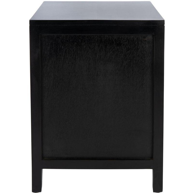 Miya 1 Drawer Nightstand - NST5012 - Black/Natural - Safavieh