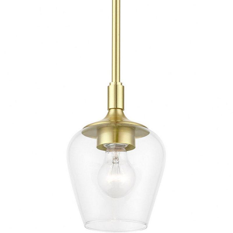 Livex Lighting Willow 1 - Light Pendant in  Satin Brass