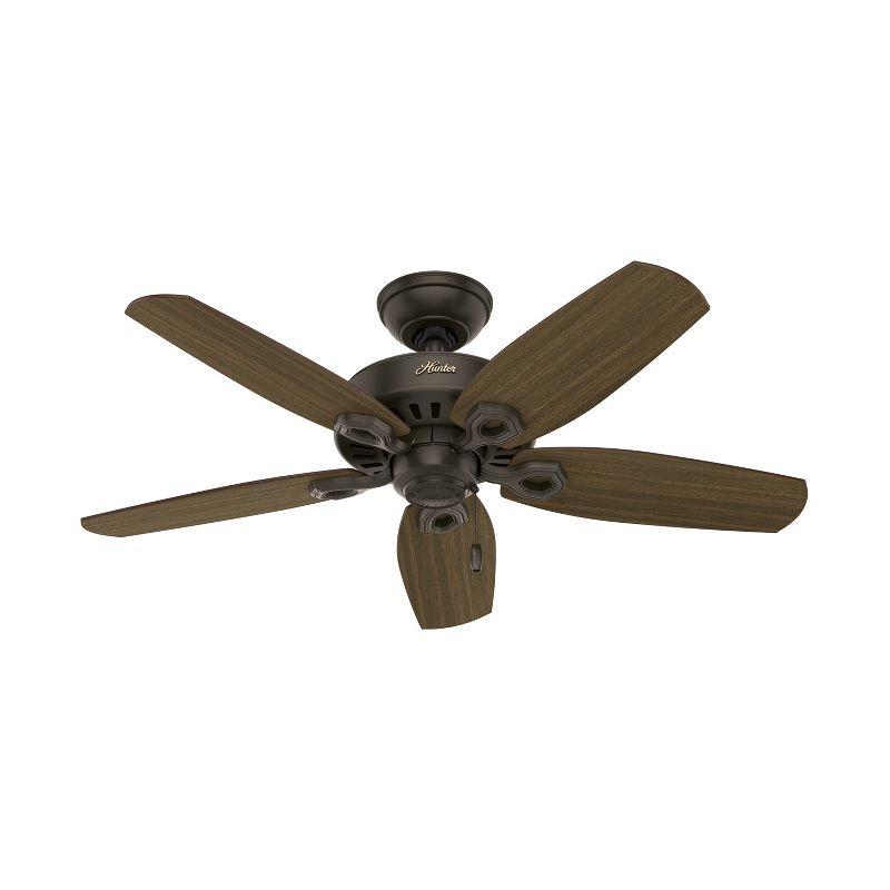 42" Builder 5 - Blade Standard Ceiling Fan with Pull Chain and Light Kit Included