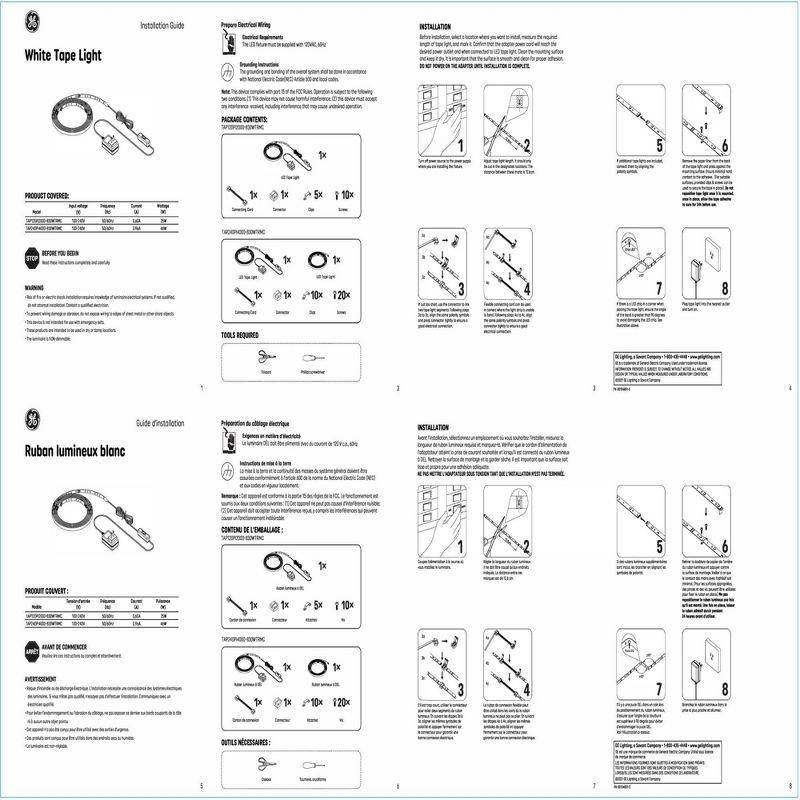 GE Household Lighting Cool White 10' Plug-In Tape Light