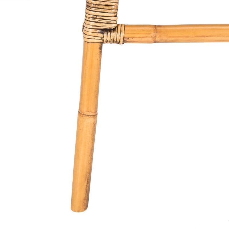 Leda Rattan Bar Stool - WIK6511 - Brown - Safavieh