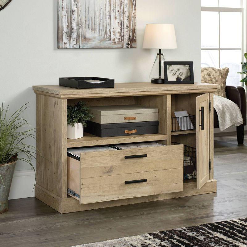 Prime Oak Lateral File Cabinet Credenza with Adjustable Shelf