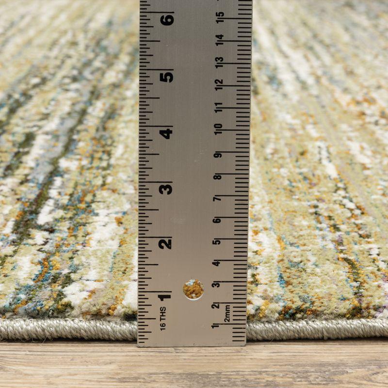 Oriental Weavers Atlas 8037J Gold/ Green Indoor Area Rug - 3'3" x 5'2"