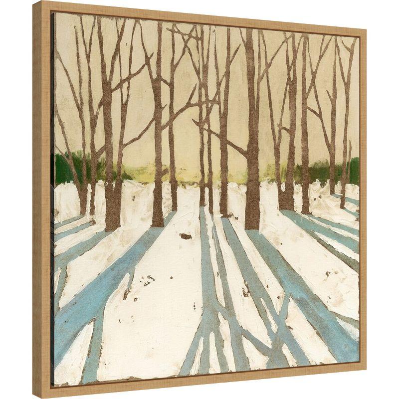 Amanti Art Winter Shadows II by Megan Meagher Canvas Wall Art Print Framed 22 x 22-in.