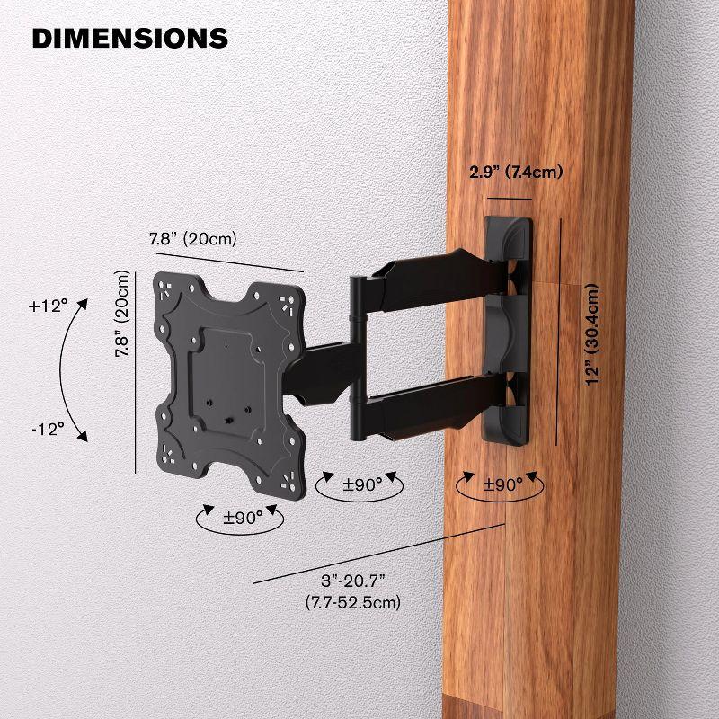 Promounts ProMounts Premium Articulating/Full Motion TV Wall Mount for 17" to 47" TVs up to 77lbs