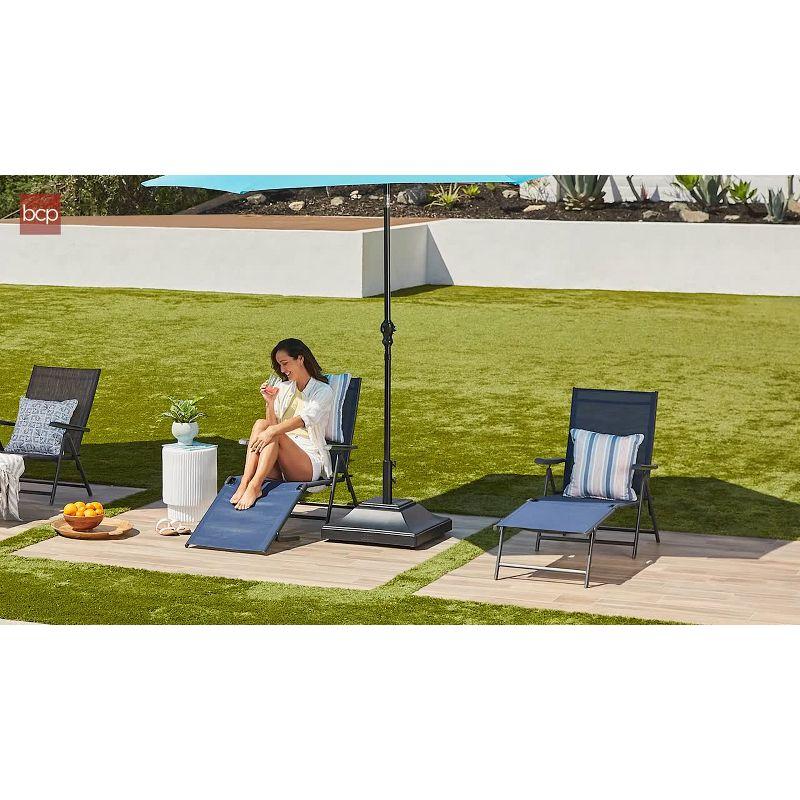 Best Choice Products Mobile Umbrella Base, Fillable Heavy-Duty Market Stand w/4 Wheels, 2 Locks, 120lb Capacity