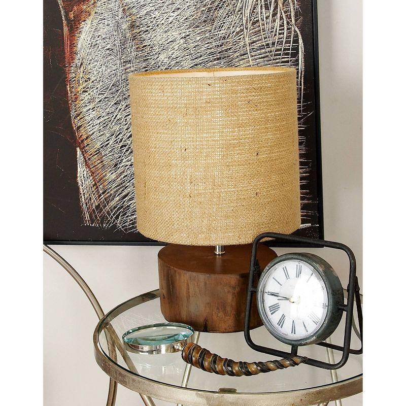 Wood Table Lamp with Shade