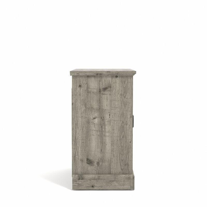 Mexican Grey Freestanding Office Accent Cabinet