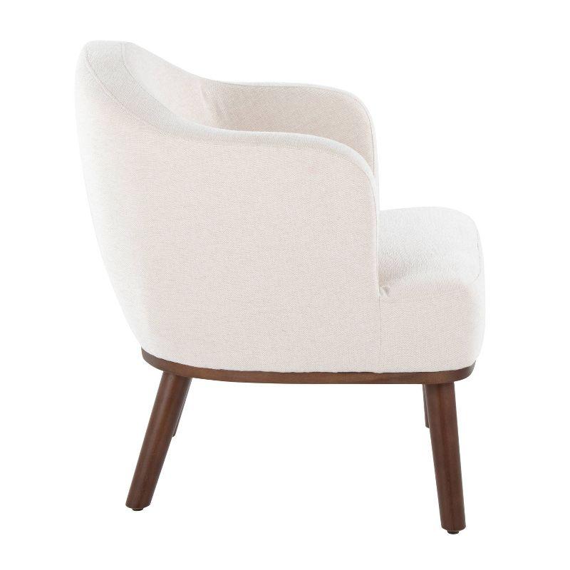 Ahoy Accent Chair Walnut/Cream - LumiSource