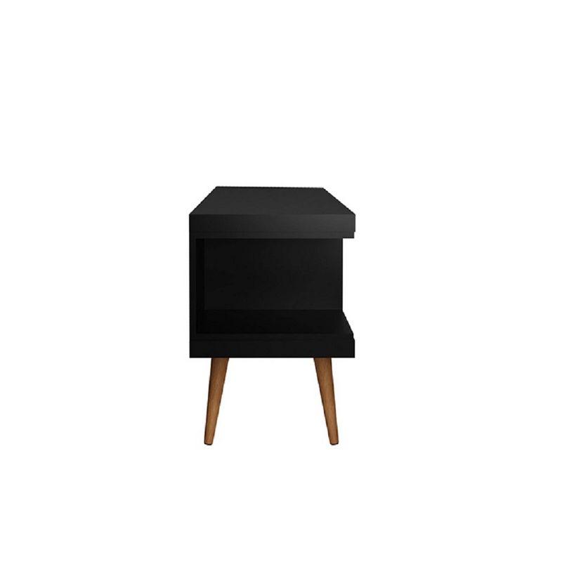 Utopia Splayed Wooden Legs and 4 Shelves TV Stand for TVs up to 50" - Manhattan Comfort
